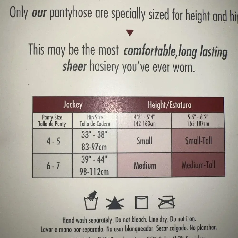 JOCKEY Bodyshaper Control Top Sandalfoot PANTYHOSE Size Medium Color Nude NOS